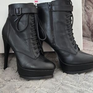 JustFab Elegant Black Women's Booties